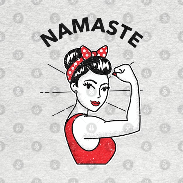 Namaste Rosie the Riveter Style by DesignIndex